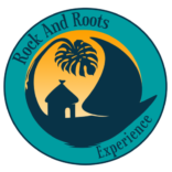 Logo voilier devant le couché du soleil, un esprit Rock And Roots Experience