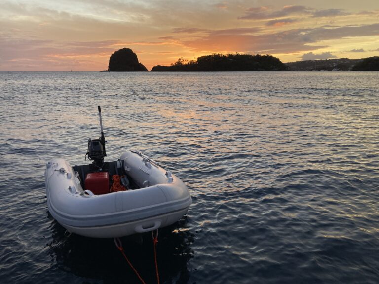 couché du soleil sur Young Island